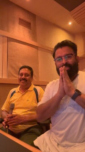 Santhosh Narayanan Instagram - #Veera - Always a privilege working with this genius Ananthu sir whose music has no bounds . He has the complete soul of the legend MS Viswanathan ayya ❤️❤️🙏🏾🔥🔥.