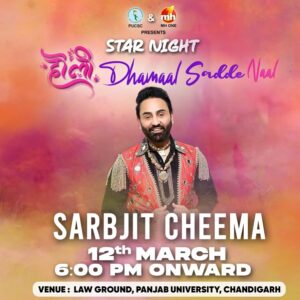 Sarabjit Cheema Instagram - Performing in Chandigarh this weekend! 

#SarbjitCheema #Chandigarh @mhoneworld