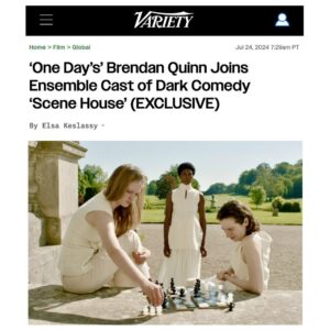 Sarah Carter Instagram - @variety SCENE HOUSE has officially wrapped principal photography! All the thanks to our incredible team of artists and technical wizards who shared their talents, time, and joyful spirits over the course of 3 magical days. Many more updates to come so follow @scenehousefilm to keep up-to-date as we head into post-production.

Writer/Director - @annabella.fazio 
Producer - @lialeexiv 
Executive Producer - @sarah_carter_oxox @cheshiremoonproductions 

Casting Director: @safeyya_shebli 

Cast - @selinasjones @_brendanquinn @nellmarmalade @safiyyaingar @denzelbaidoo @aaronteoh @ivyfreemanattwood @hevaaans @davidboyleactor @ruffle.33 

1st AD - @julianlaracid 
2nd AD - stef.po
DOP - @ravidoubleday 
1st AC - @oscarmilss.ac
2nd AC - @saam_haarvey 
Gaffer -  @jacobbbacon 
Spark - @charlotte_nind 
Sound Recordist - @gregscholesaudio 
Production Designer - @roseyorkebarberdesign 
HMU - @caitlyn_rb_mua 
Costume Designer - @greybydimitrova 
Wardrobe Assistant - @jenniferburvriley