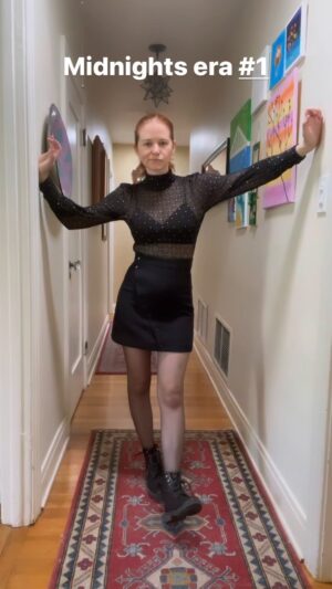 Sarah Drew Instagram - Last minute invite to the @taylorswift #erastour  tonight! Help me pick what to wear! Vote in the comments below!! #midnights 1 or 2, #red 1 or 2, live or folklore!! HELP ME!