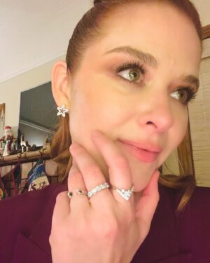 Sarah Drew Instagram - Had a blast last night at @lifetimetv @itsawonderfullifetime kickoff party honoring @bluestarfamilies . I hung out with my cast and crew from #acowboychristmasromance along with my beloved manager #adamgriffin . It was such a joy to hear @maxehrich sing the song he sings in my movie- as well as having the opportunity to meet several military spouses. What a night! Happy holidays! 
Tune into #acowboychristmasromance Saturday dec 9th at 8pm only on @lifetimetv 

Stylist: @karenraphael 
Stylist asst: @ilanauretsky 
Hair: @dereksyuen 
Makeup: @courthart1 

Suit: @dvf 
Bodysuit: @pinkoofficial 
Shoes: @malonesouliers
Clutch: @tylerellisofficial 
Jewels: @sterlingforever  @autumnfederici  @jakehelgren @tiamaggini