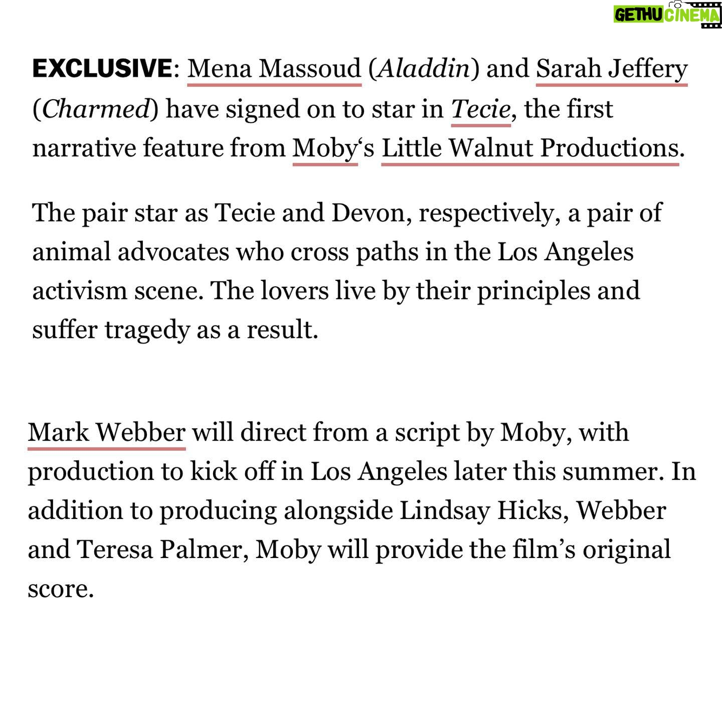 Sarah Jeffery - 3 Likes - !!! what a privilege to use our voices for things that matter to us so deeply and for those without a voice. this team is beyond special @menamassoud @markwebber @moby @linzhicks @ameyrenecasting and so many more magic humans coming together to tell this beautiful story from Moby’s mind. Oh and he’s scoring the film. 🤯 let’s do this 🐷🌱🌸🐶💚
