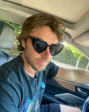 Sarah Shahi Instagram - Happy birthday @adam_demos🥳How lucky am I that I get to do this life with you. You are one of one. I love you bigger than the sky 💜🥰❤️