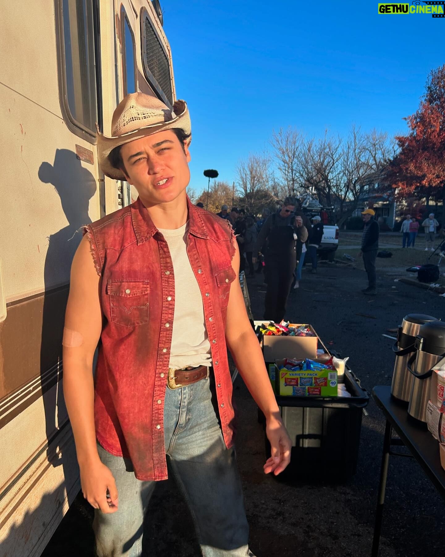 Sasha Lane - 3.1K Likes - The behind and in betweens - (I became a pro on that OKC to TX drive). It’s been a full week since Twisters has been out and it’s been wonderful to watch all the responses ! Thank ya’ll for all the support 🤍🌪️stay safe