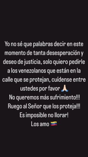 Scarlet Ortiz Instagram - DIOS ME LOS COLME DE BENDICIONES, LOS PROTEJA Y GUÍE PARA QUE TODAS SUS ACCIONES Y PALABRAS ESTÉN LLENAS DE AMOR EN BUSCA DE LA PAZ Y LA JUSTICIA 🙌🏻🇻🇪 💛💙❤️