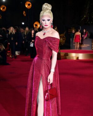 Scarlett Harlett Instagram - wow, two premieres in two days and how grateful I am to have been invited! I got to have my lil movie star moment at the red carpet for the new @thehungergames movie last night and it did not disappoint! So before you go and see the movie which I highly recommend I need you to see how pretty I felt 🥹♥️ @lionsgateuk #thehungergames @concordemedialondon

dress by the amazingly talented @dylanjoelstudio 🫶🏻