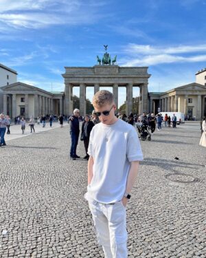 Scarlett Harlett Instagram - soaking up the majesty and history of berlin ♥️ (i removed the last post as I completely appreciate that the memorial isn’t a photoshoot opportunity and can be seen as insensitive which was certainly not my intention! kayne has done enough of that already 😒)