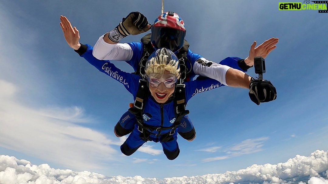 Scarlett Harlett - 3.3K Likes - WHEN I TELL YOU this was one of the most exhilarating, frightening, emotional and magical days of my life, SKYDIVING looking like AMELIA EARSHART for The Princess Alice Hospice! 😂✈️ (@pahospice)
This was a particularly special day for me, not only because it was in aid of a charity that cares for people like my late mum to ensure dignity and a good quality of life, but because something so special happened that I will truly remember for the rest of my life.
You see when I found out my mum’s heart has stopped and she was being resuscitated, I was trapped in a car. I couldn’t do anything by stare out of the window, filled with dread and despair. It was at that moment gazing out the window, two rare fire rainbows appeared in the sky above me side by side. I knew in that moment the universe was telling me it was time..
Well you can only imagine my surprise, when at the moment I jumped from the plane and landed, I look up at the sky to find another fire rainbow floating above me. You can see glimmers of it in some of the pictures I’ve posted. I knew in that moment that my mum was not only watching over me, but she was there with me as I floated through the clouds 💔🌈
I can’t express how thankful I am to the @pahospice and @goskydiveuk for allowing me to have this amazing experience. I will remember it forever. IT WAS TRULY MAGICAL! ♥️🌈