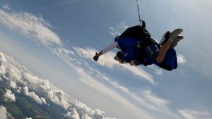 Scarlett Harlett Instagram - WHEN I TELL YOU this was one of the most exhilarating, frightening, emotional and magical days of my life, SKYDIVING looking like AMELIA EARSHART for The Princess Alice Hospice! 😂✈️ (@pahospice)

This was a particularly special day for me, not only because it was in aid of a charity that cares for people like my late mum to ensure dignity and a good quality of life, but because something so special happened that I will truly remember for the rest of my life.

You see when I found out my mum’s heart has stopped and she was being resuscitated, I was trapped in a car. I couldn’t do anything by stare out of the window, filled with dread and despair. It was at that moment gazing out the window, two rare fire rainbows appeared in the sky above me side by side. I knew in that moment the universe was telling me it was time..

Well you can only imagine my surprise, when at the moment I jumped from the plane and landed, I look up at the sky to find another fire rainbow floating above me. You can see glimmers of it in some of the pictures I’ve posted. I knew in that moment that my mum was not only watching over me, but she was there with me as I floated through the clouds 💔🌈

I can’t express how thankful I am to the @pahospice and @goskydiveuk for allowing me to have this amazing experience. I will remember it forever. IT WAS TRULY MAGICAL! ♥️🌈