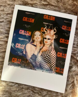 Scarlett Harlett Instagram - There’s Something About Charli ♥️ 

Thank you for much to the entire team and of course the stunosha @charli_xcx for having us at the CRASH album launch! 

PS can we discuss this venue tho? I felt like I was in @gildedagehbo! ⚜️