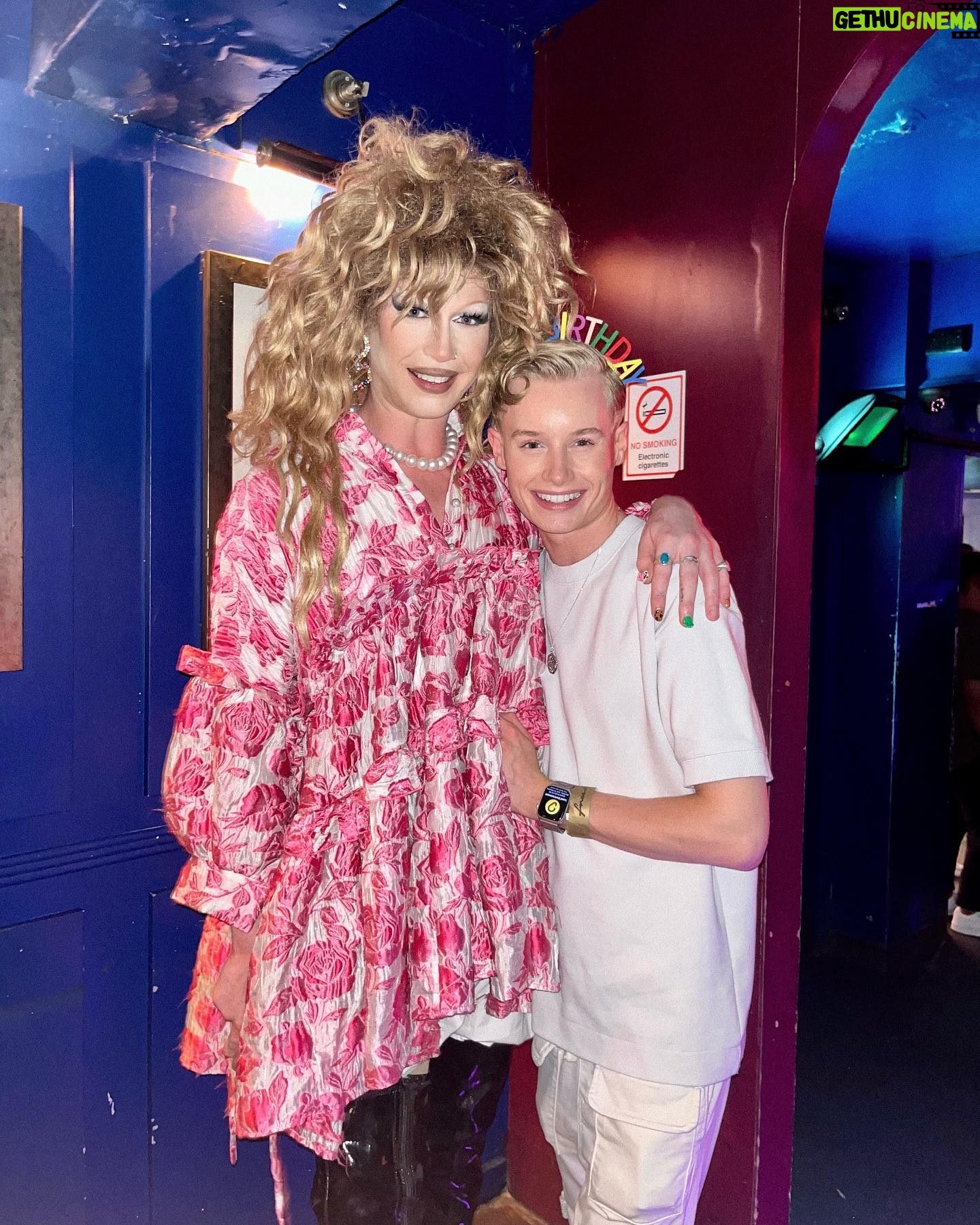 Scarlett Harlett - 5.7K Likes - being 29 hurts my head 🤕 but reading the lovely birthday messages as I recover in bed helps. mentally preparing myself for another night of antics as I think I’ll go see my fave @jimbothedragclown at @heavenlgbtclub tonight 🔥