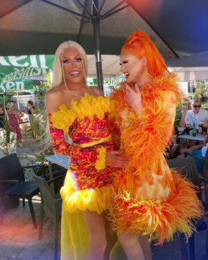 Scarlett Harlett Instagram - 🏳️‍🌈 THE FIRST EVER GIBRALTAR PRIDE! 🏳️‍🌈

Ahhh guys, I can’t even tell you what a pleasure and joy it was to headline the FIRST EVER Pride festival in beautiful Gibraltar. Between the event organisers, supports and even the MAYOR, I felt so loved, welcomed and appreciated 😭💖 (Oh and check the pic of the Mayor and I at the end - I was fully ready to marry him and become queen 🤣🤣)

For everyone who came to show their support, to the millions of people I took pictures with, to ISIS & COCO the OG queens of Gibraltar! You all made it such a special moment for me and I’m so proud to be a part of Gibraltar’s queer history 💖🌈 @gibraltar_lgbtq_committee

Hair: @styledbyvodka 
Dress: @christopherhardcastlecostumier
Shoes: @uk_crystal_queen
