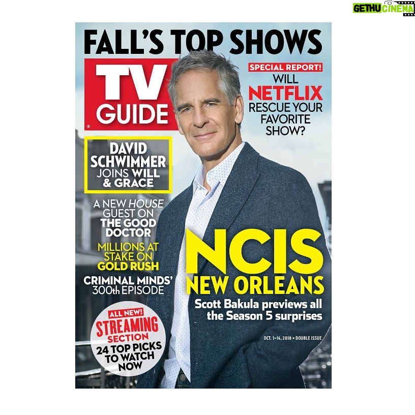 Scott Bakula - 3.7K Likes - Check out the cover of the new @tvguidemagazine. Can’t wait for tonight’s Season 5 premiere. It’s going to be great!! @ncisnola @cbstv @tvguidemagazine @katiebarkerpr @kacyja @randeestnicholas