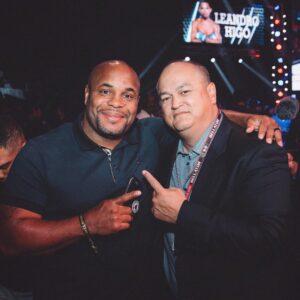 Scott Coker Instagram - Thank you @DC_MMA for coming out & supporting at #Bellator206. Its been amazing watching you through the years become what you are today. From winning the Strikeforce Heavyweight Grand Prix to the #DoubleChamp! Couldn’t be more excited with where you’re at, & where you're still going! #ChampChamp