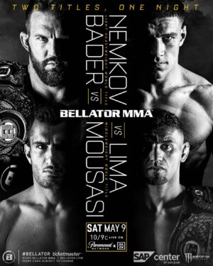 Scott Coker Instagram - ‪Since we can’t have a cross-promotional superfight I’ll give you another.‬
.
🚨 On May 9, @mousasi vs. @phenomlima for the vacant @BellatorMMA middleweight world championship.‬