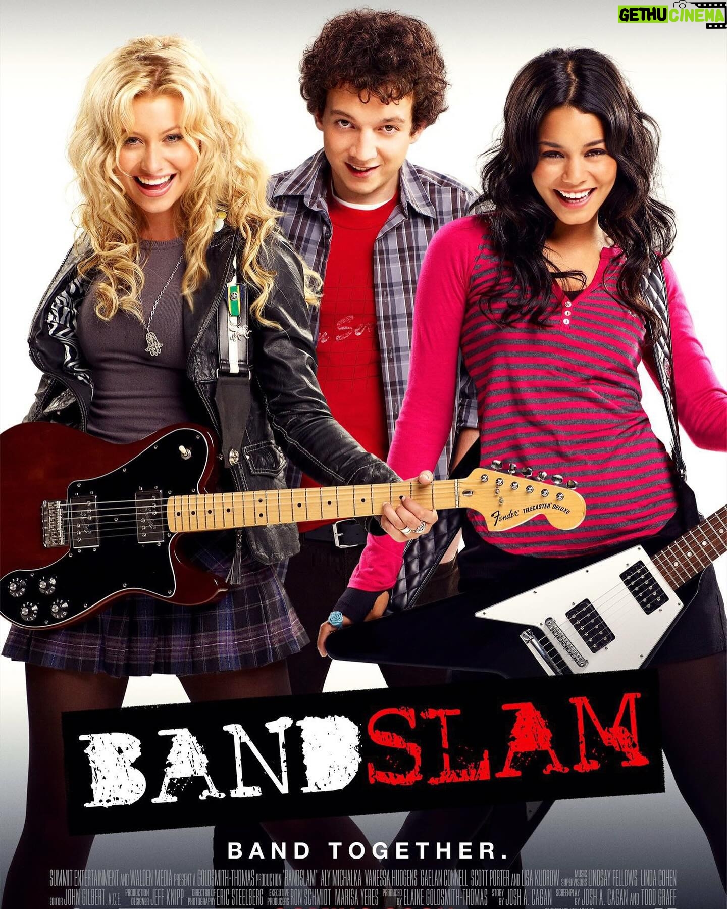 Scott Porter - 5.7K Likes - 15 years ago this week, before @maskedsingerfox, #Goldfish and #Gumball dropped a little film called #Bandslam….you can see @vanessahudgens clear as day in the poster…my names a little smaller down in the credits.
Scroll to meet Ben Wheatley and Sa5m (the 5 is silent..). And go stream it somewhere…