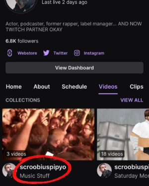 Scroobius Pip Instagram - FANS OF MY MUSIC:

Did you know that if you head over to my Twitch there’s about 9HRS worth of music based stuff to watch at your leisure?
There’s my “Scroobius Pip - Live from the Pit” film (a full gig made up from fan shot footage), there’s my 5 star spoken word show “Words - Live from the Edinburgh Fringe”, and there’s a big chunk of me digging through my EXCEPTIONAL collection of a’capellas.

If you have any time to kill at home they’re all fine choices for viewing casually.

TWITCH.TV/SCROOBIUSPIPYO