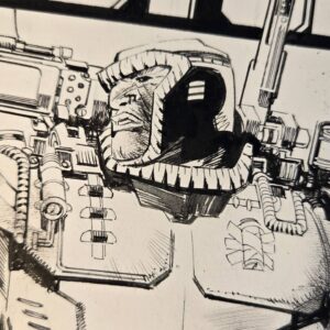 Sean Gordon Murphy Instagram - MILESTONE cover for @denyscowanart ! I've always loved HARDWARE, so this 90s homage was really fun. I even hand lettered the logos, which took forever but was worth it.

The last slide is the colored sketch.