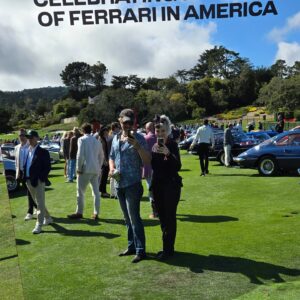 Sean Gordon Murphy Instagram - Had to wear a suit and tie for my live drawing performance at the @automobilipininfarinaofficial event last night. This italian design firm has been a staple in shaping Ferrari, Lamborghini, and other cars for about 100 years.

They even had 150 year old brandy, which was amazing!

Considering I was the poorest guy in the room, I probably didn't need my wallet chain.