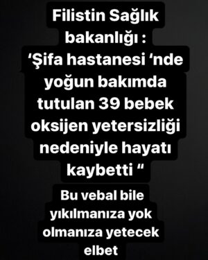 Şenol İpek Instagram - Kaybeden sen olacaksın İsrail ….. Bu masum meleklerin ölümünden sorumlu olarak her iki dünyada yargılanacaksın sessiz kalan her yahudi sessiz kalan her müslüman sessiz kalan insan olduğunu sanan herkes bu vebalde dir…