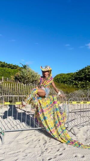 Serena Chacha Instagram - HAPPY PRIDE MIAMI 🌈 

Crafted entirely by yours truly 👑👗🌸

 #gay #Gay #transfemme #GayPride #Pride #Miami #MakeupArtist #Dragqueen #RuPaul’sDragRace #SerenaChacha #sunday #sundayfunday #miamibeach #miami