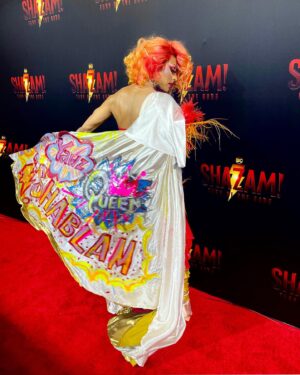Serena Chacha Instagram - i’ll remind you of a #dragqueen superpower #SHABLAM please share and post your own #shablam moment to rise above those who question any #LGBTQ RIGHTS 👑🌈Those targeted, or already affected by the recent misuse of the law: I plead that we use our  strength together and continue to #SHABLAM and let drag #ENTERTAIN!!!! my name is Myron Morgan aka Serena ChaCha and i approve this message. @michellevisage @rupaulsdragrace @rupaulofficial @helloross @carsonkressley I tag my most powerful mentors to please help send this message out 
#shablam #serenachacha #artwork #gayrights #entertainment #rupaulsdragrace 

#lichtenstein homage by yours truly, 
medium: makeup and accrylic on unstretched satin canvas 
5’X3’ NOT FOR SALE