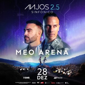 Sérgio Rosado Instagram - 📢 Estamos muito felizes por anunciar que vamos celebrar 25 anos de carreira com um espetáculo dia 28 de dezembro, no MEO Arena, que vai juntar em palco não uma, mas duas bandas sinfónicas da GNR e PSP. 

Queremos também retribuir o tanto que nos têm dado e por isso a totalidade dos lucros da bilheteira reverterá a favor da prevenção e luta contra a violência em Portugal.

🔥 Compra já o teu bilhete na blueticket.meo.pt ( link na bio ).

#anjosaovivo #tour25 #anjos25anos #anjos25sinfonico #musica #tour