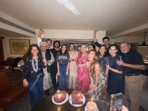 Shabana Azmi Instagram - Happy family on Honeys last birthday