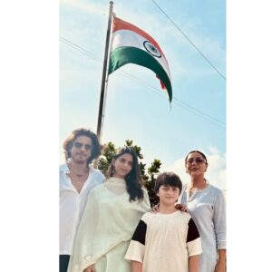Shah Rukh Khan Instagram - Let’s celebrate our beautiful country India with pride in our hearts…. Happy Independence Day and love to all!!