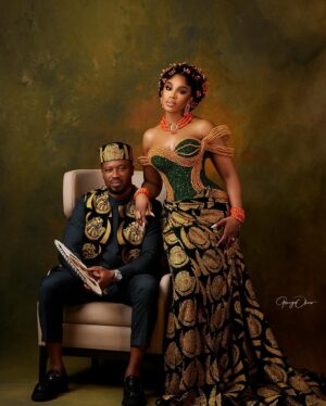 Sharon Ooja Instagram - Yesterday I married my dream man!!! The man with the kindest heart…. A true king!! My gift from God❤️❤️❤️ thank you for making me  the happiest wife !!! Our love is protected by the God of the angel armies .. our king Jesus ❤️… thank you all for the love my insta family!!! My odogwu and I are sooo grateful ❤️❤️❤️❤️ 

Photography @georgeokoro 
Event decor company @alveenaevents 
Bridal stylist: @dahmola
Hair: @adefunkeee
Makeup artist: @bibyonce
Brides outfit: @somobysomo ❤️
Brides jewelry: @gbengaartsmith
Groom outfit: @atafo__
Grooms stylist @atafo__ 
Grooms fan: @leolishartistry