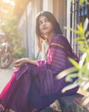 Shathiga Instagram - அழகூரில் பூத்தவளே🤍
.
📸 @picsinnphotography 
.
.
.

#shathiga#actor#tamil#saree#sareelove#traditional#casual#chennai