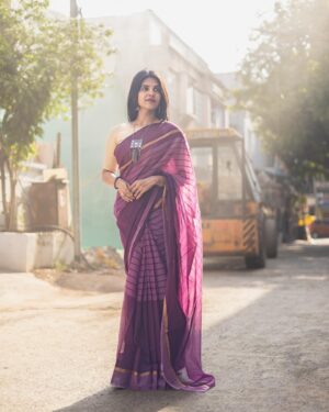 Shathiga Instagram - அழகூரில் பூத்தவளே🤍
.
📸 @picsinnphotography 
.
.
.

#shathiga#actor#tamil#saree#sareelove#traditional#casual#chennai