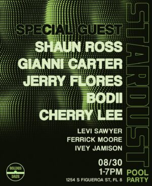 Shaun Ross Instagram - WE ARE BACK one last time before the summer is over with another STARDUST POOL PARTY. We also have a surprise guest set. Get your  early bird tickets now 

Link in bio