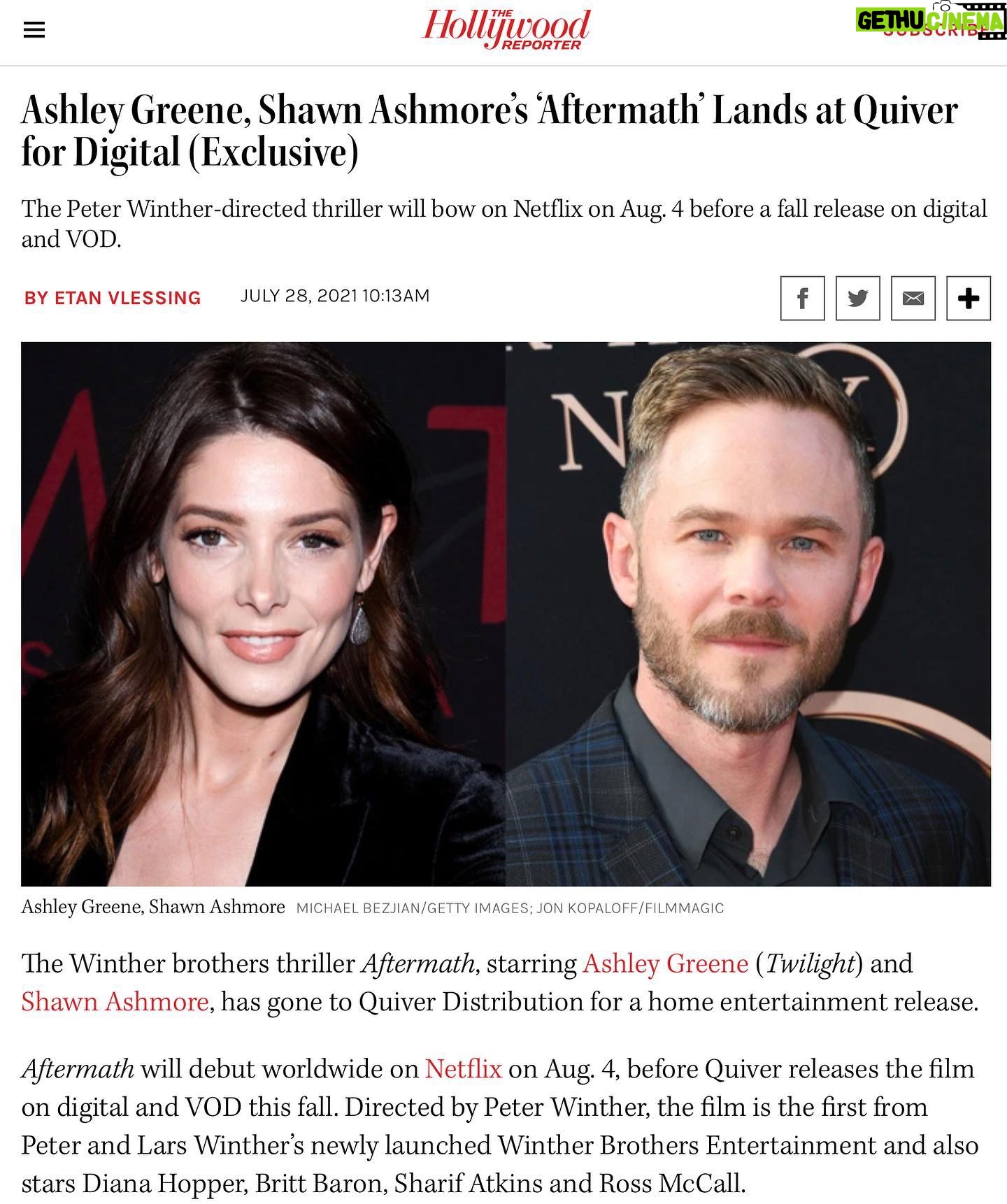 Shawn Ashmore - 3.7K Likes - Super excited for the release of #aftermath on @netflix August 4th and then a digital release this fall!! It’s a great scary ride💀👍🏻 We had such a great time making the movie and the cast and crew could not have been better!!!