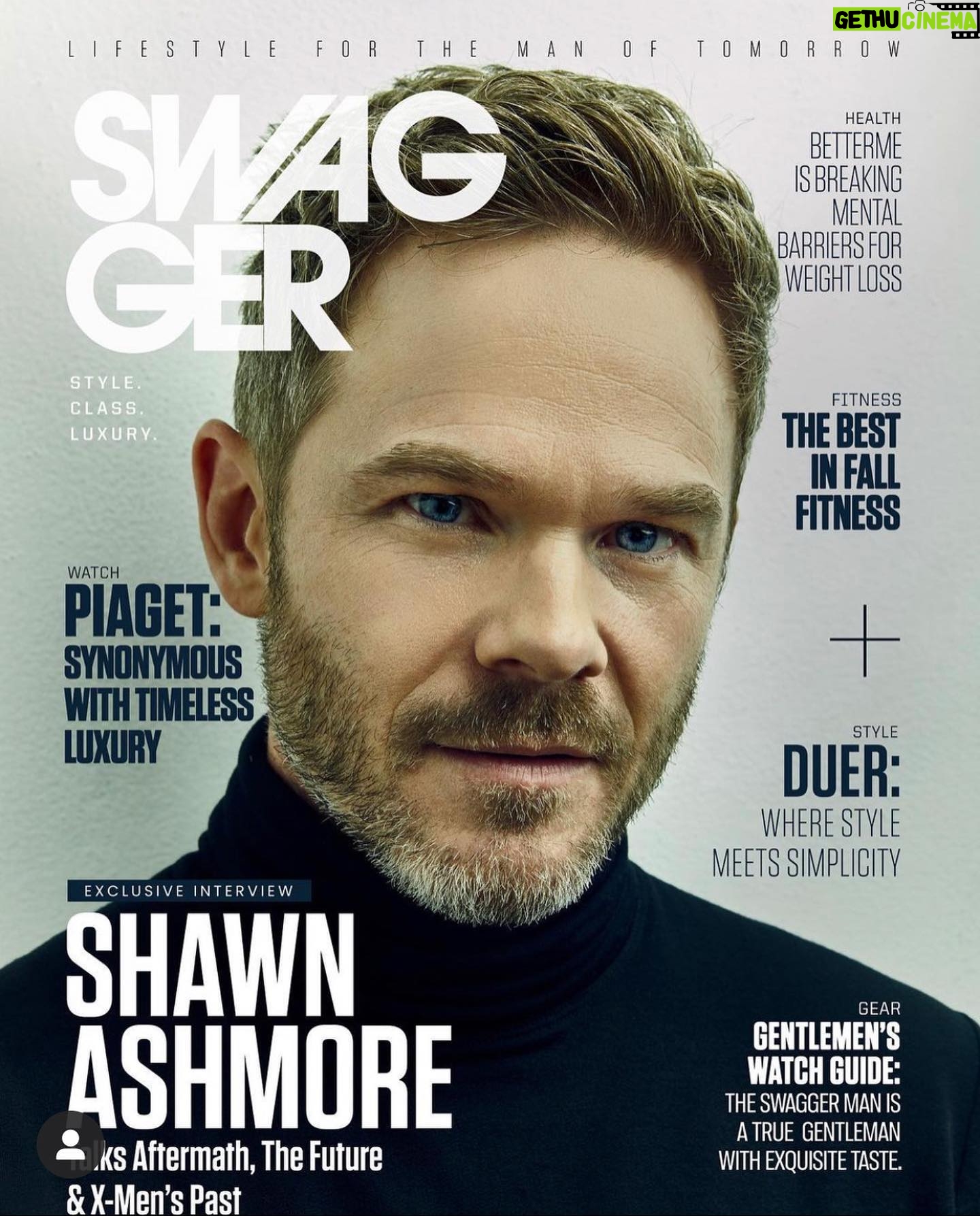 Shawn Ashmore - 7.3K Likes - So excited for the latest issue of @swaggermag thanks for having me 🔥🔥👍🏻👍🏻🇨🇦🇨🇦