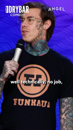 Shayne Smith Instagram - The NERVE of this guy! 🤣 @shaydozer 

Watch this full special for FREE on the Angel app! 👀 Link in bio.

#drybarcomedy #shaynesmith #standupcomedy #comedy #tattoo #tattoolife #funny