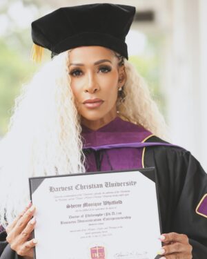 Shereé Whitfield Instagram - SHE is Dr. Whitfield 🎓 🙏🏽

I am truly honored and grateful to receive my second honorary doctorate degree! This current honorary doctorate is from Harvest Christian University.  I want to thank God, my family, friends, & supporters for always rooting for me in this journey called “life”. I never thought I would be saying Dr. Shereé Whitfield EVER, but that goes to show you that the man above has the final say 🙌🏽. If GOD is with you, Who could be against you? 

#HCU
#fyp
#love 
#doctor