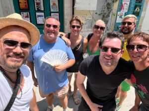 Sherry Vine Instagram - Never thought I’d step foot on Cyprus! But we had a nice lunch and a walk around. The men are stunning - I mean, the cultural sites are stunning. Pictured with Rudy, @trevor_ashley @kerryellis79 Rob Houchen, Ken and @gregkiep @atlantisevents
