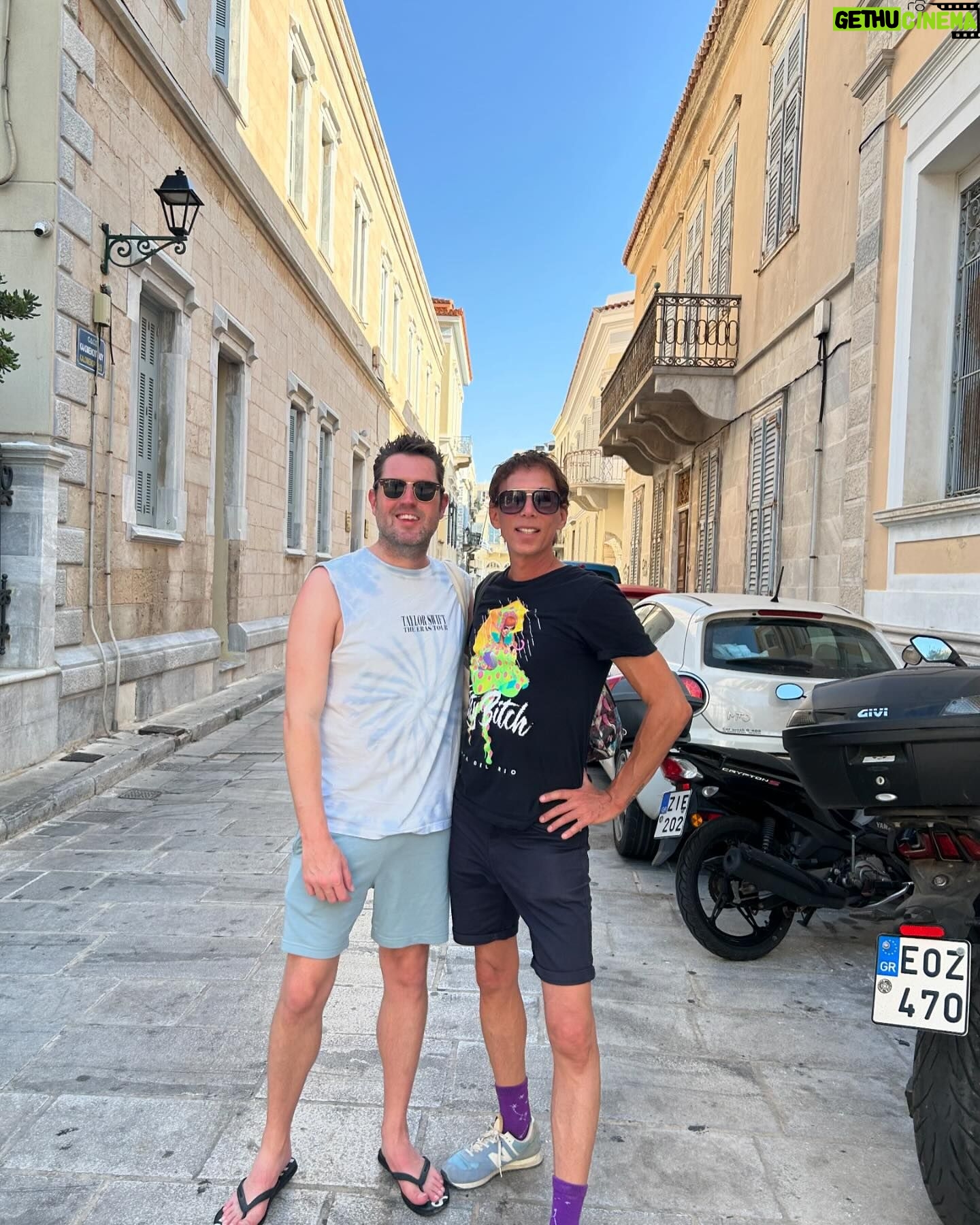 Sherry Vine - 365 Likes - Thank you Syros for a gorgeous afternoon! Had so much fun running around on the last day of our @atlantisevents cruise. Rudy, Ken @gregkiep