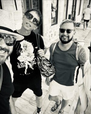 Sherry Vine Instagram - Thank you Syros for a gorgeous afternoon! Had so much fun running around on the last day of our @atlantisevents cruise. Rudy, Ken @gregkiep