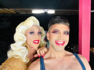 Sherry Vine Instagram - With my baby @theonlyjmv at @troupers429 TONIGHT! 💕💕