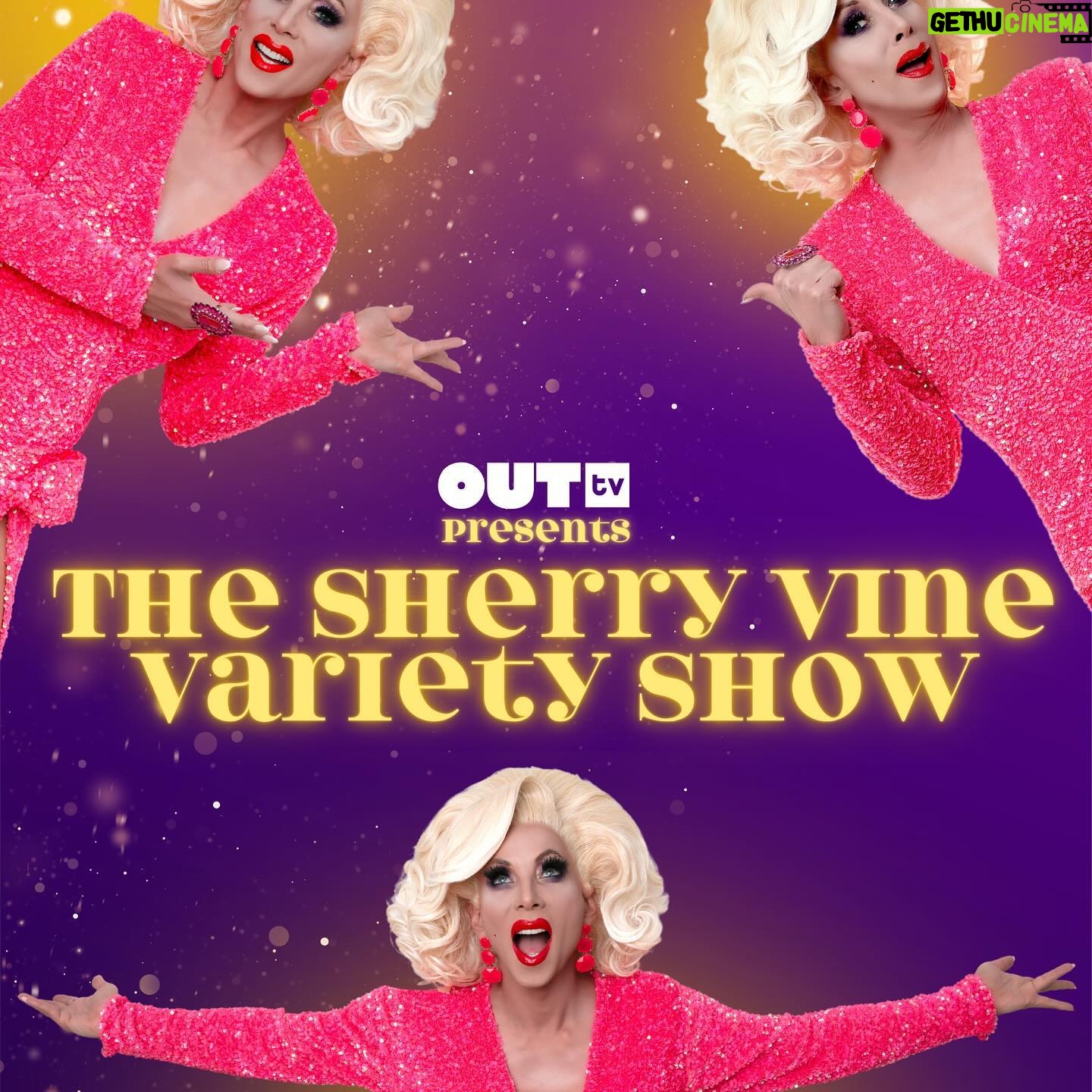 Sherry Vine - 363 Likes - TODAY!! The world premiere of The Sherry Vine Variety Show Season 3! Episode 1 is chock full of entertainment with special guests @jackiebeat @monetxchange @theonlyalaska5000 @latriceroyale an original Broadway inspired song, I’m A Showgirl @markaholic An Exorcist parody and the return of Lady Cops! Lots of info on where and how to watch. Directed by @johnmarkcreative @outtv @outflix.tv @pegmgmt @peg_records SWIPE FOR INFO ON WHERE TO WATCH #thesherryvinevarietyshow