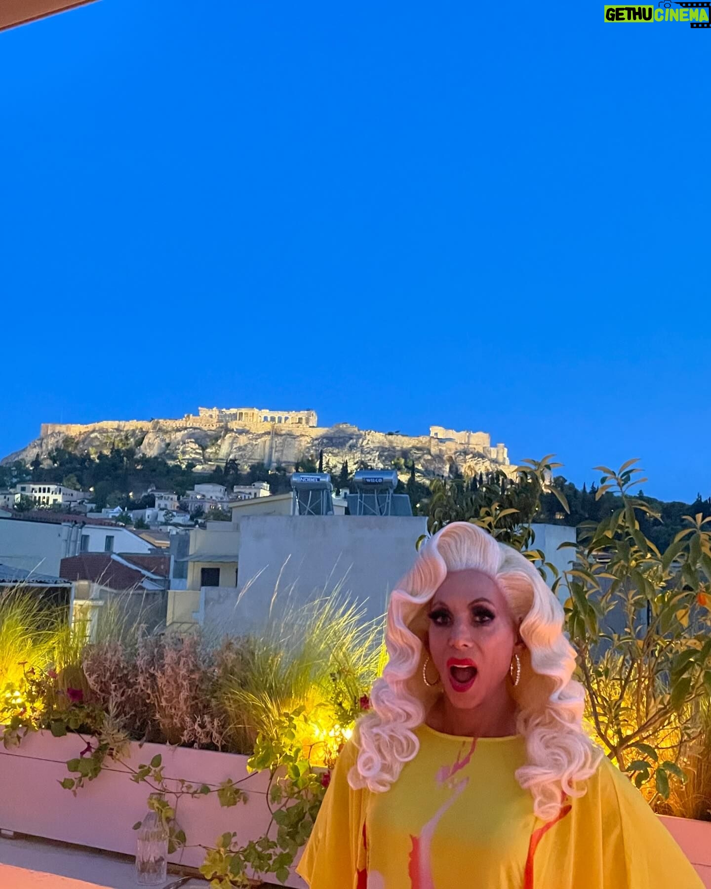 Sherry Vine - 587 Likes - Had a wonderful evening in Athens. This is the Acropolis at night. We were at a very cute and delicious gay friendly cafe/bar called Viola. @gregkiep @uelirichischick @moamen6248 Off to Berlin!