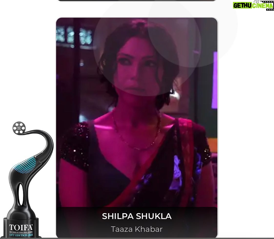 Shilpa Shukla - 507 Likes - Thankyou for this nomination @toifaawards
This really means a lot to me!
Thankyou @bbkvproductions 🌻
Thankyou @endemolshineind (TBF has been a personal tribute to the coolest friend I had in high school,
Kriti Dang ,Hum jeet gaye 🙌🏻)