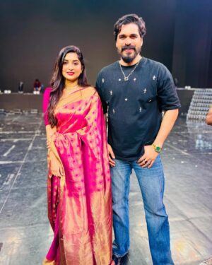 Shiyas Kareem Instagram - Starmagic utsav latest episode, with @meerajasmine 🤩
.
.
_________________________________
#starmagic #tvshow #flowerstv #malayalam