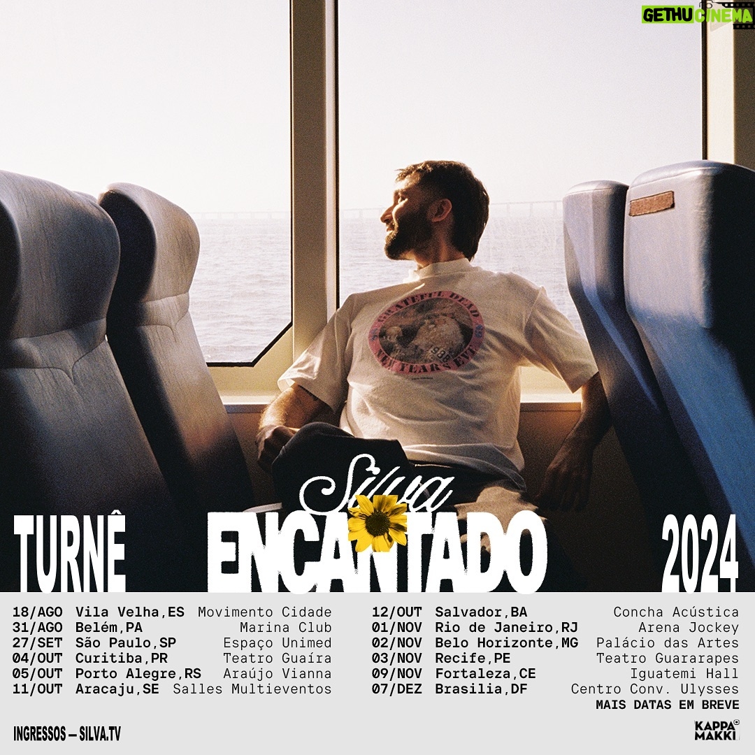 Silva - 3 Likes - falta um mês pra começar a turnê ‘encantado’. 🌻🤍
em breve mais datas.