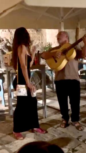 Silvia Colloca Instagram - A night in magical Matera. ❤️
Richard and I spent some time with local wood artist @artepastoralematera and watched him carve some beautiful bread stamps for me, then joined him to hang with his mates in the piazza. Mario played guitar and I accompanied him with some singing. Spontaneous, imperfect and yet so unbelievably perfect!
What a night!

#matera #cittadeisassi #materaitaly