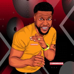 Simon Rieber Instagram - Just double tap for your favorite comedian @kevinhart4real super dope cartoon ✍🏾🖼💯🔥 Made With: @simonrieber 
#kelvinhart #kelvinhart4real #simonrieber