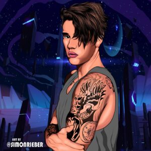 Simon Rieber Instagram - I just finished custom artwork for @justinbieber ✍🏾🖼🔥
.
.
.
.
.
.
Artwork by @simonrieber 
.
.
.
.
.
#simonrieber #justinbieber #justinbeiber #justinbieberedits #bieber #billboard #mtv #art #artist #drawing #draw #illustration #procreate #ipadpro #customart