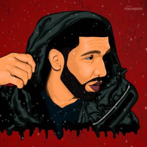 Simon Rieber Instagram - Back in the business ✍🏿 artwork for @champagnepapi ✏🖼

.

.
#simonrieber #drake #drakewaterfowl #drakeandjosh #billboard #music #illustration #digitalart